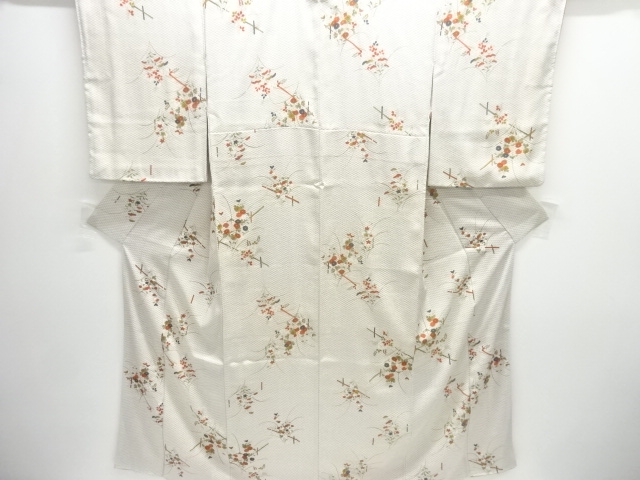 JAPANESE KIMONO / KOMON / AUTUMN FLOWERS